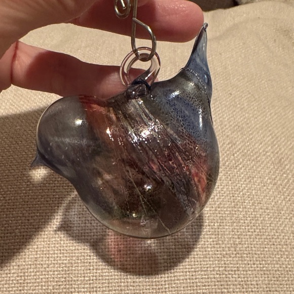 Multicolor Glass Bird Ornament - Picture 2 of 4